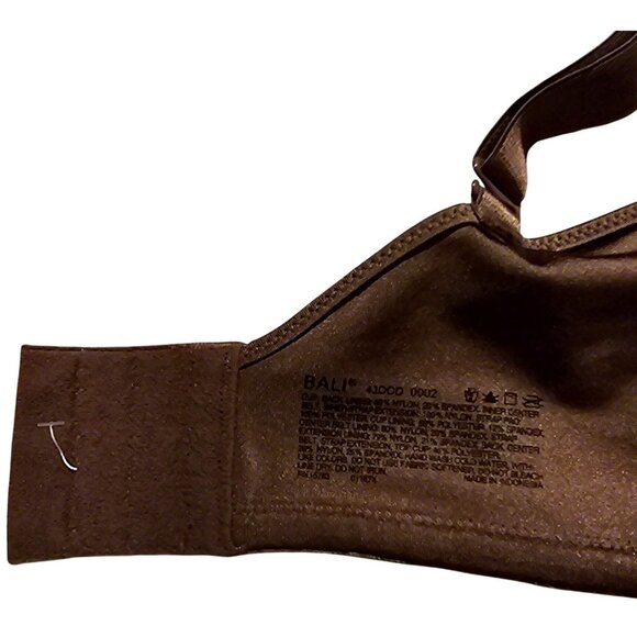 Bali Women's 42DDD Brown Underwire Bra With Lace Detail - Picture 5 of 8